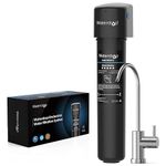 Waterdrop 15UB Under Sink Water Filter System, 60K Liters High Capacity Drinking Water Filtration System, with Dedicated Brushed Nickel Faucet, Reduce PFAS, PFOA/PFOS, Lead, Chlorine, Bad Taste