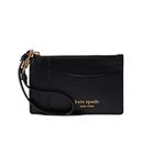 Kate Spade New York Morgan Saffiano Leather Coin Card Case Wristlet, Black, One Size, Morgan Saffiano Leather Coin Card Case Wristlet