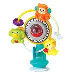 Infantino - Jungle Ferris Wheel - Spinning High Chair Toy - Enhance fine Motor Skills - Suction Cup - 6 m+ - Sturdy- BPA Free - Gift