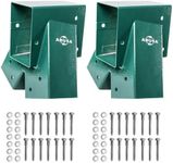 ABUSA Heavy Duty 2 A-Frame Swing Set Brackets for Outdoor Indoor Playground Equipment Mounting Parts Hardware Included (Green)