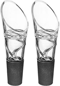 Southern Homewares Wine Aerator Set of 2, Universal Fit Glass Wine Aerator Pourer Spout for Red Wine, 3.75 x 3.68 x 1.25 Inches, Wine Areator Oxygenator with Elegant Design