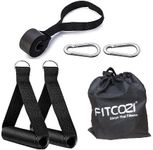 Fitcozi Resistance Band Handle | Foam Door Anchor | Carabiner Hooks | Bag (Combo Deal) for Toning Tube, Loop Band & Multiple Exercise Equipment for Multipurpose