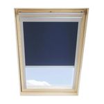 Blackout Budget Roller Blind compatible with VELUX Roof Windows with size codes M06, M35, 306, ‎Blue