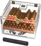 Wiaee Humidor Cigar Box, Acrylic Hu