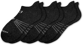 Socks Daze 3/6 Pack Men's Women's Merino Wool Ankle Running Sport Soft Thick Cushion Athletic Socks for Walking Light Hiking, 3 Pairs Black, Large-X-Large