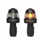 CYCL WingLights 360 Fixed Turn Signals/Direction Indicators and Permanent Position Lights for Bicycles and Electric Scooters