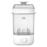 Hopop Bottle Sterilizer | 2-in-1 Feeding Bottle Sterilizer for Baby Products | Full & Compact Size Steam Sterilizer | Travel Friendly Electric Sterilizer for Baby Bottles, Nipples & Accessories | Capacity Upto 5 Bottles | Auto Shut Off | White