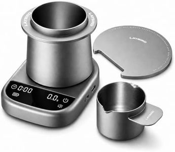 LAYBIRD MagAttach Modular Magnetic Coffee Scale with Timer, Espresso Scale for Pour Over Coffee, Flow Rate and Brew Ratio Display, Rechargeable Precision Scale