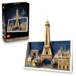 LEGO Architecture Paris – City of Love - Paris Landmarks Home Decor Building Set for Adults - 21064