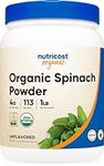 Nutricost Organic Spinach Powder 1L
