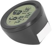 Vehicle Thermometer Clock Large Digital LCD Display Solar Powered Automatic Car Digital Thermometer Clock for Home Office