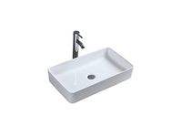 Countertop Mounted Washbasin High Temperature Calcination Ceramic Handmade Modern Design for Contemporary Living Perfect for Cloakroom, Bathroom, Office, Apartment