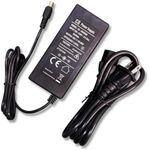 48V 2A Power Supply Adapter Compatible with 8 Port POE NVR, AC 100-240V to DC 48V 2A Power Adapter Charger ONLY for OOSSXX Security Camera