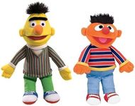 GUND Sesame Street Plush Animal Duo Pack, Bert/Ernie