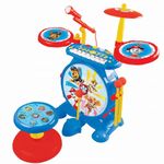 Lexibook K610PA Paw Patrol Chase Electronic Set for Children, Musical Toy Game, Realistic Drum Sound, 8-Keys Keyboard, MP3 Plug, seat Included, Blue/red