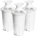 Water Filter Replacement for Brita Water Pitchers and Dispensers, Classic 35557, OB03, Mavea 107007, Reduce Chlorine and Bad Taste, BPA free, Pack of 3