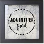 Lawrence Frames 8x8 Adventure Fund Black Shadow Box Frame