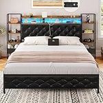 DICTAC Full Bed Frame with Headboar