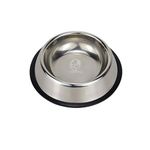 Foodie Puppies Pet Feeding Stainless Steel Bowl for Dogs, Cats & Any Pets - 450ml, Small I Non-Skid Rubber Bottom Food/Water Bowl I Non-Toxic & 100% Safe for Pets