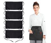 Avalon Kitchen Server Aprons Waitress Apron with 3 pockets (24x12 inches) Made from 100% Polyester Waist Apron with Pockets