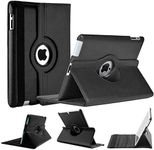 World biz Rotating Case for iPad Mini 5 Mini 4, iPad Mini5 (2019) iPad Mini4 (2015) 360 Degree Rotation Stand Shockproof Protective Cover With Auto Sleep Wake Function (Black)
