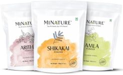 Combo Of Amla Powder Aritha & Shikakai (Pack Of 3) | For Natural Beautiful Hair | Hair Pack for Hair, Conditioning, Smooth, and Shinny, and all types of Hair | 100 Each (100g*3)