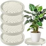 Spiareal 4 Pcs Rolling Plant Stand 