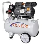 ORAZIO Air Compressor Oil Free 24 Litre, 800W 65DB Low Noice Silent Portable Electric Air Compressor with Pure Copper Motor for Home Workshop, Mobile Garage, Dental Clinic 241184