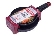 Pyrex OPIMA Aluminum Non-Stick Induction Frying Pan Set - Ergonomic Handle Suitable for Electric, Gas and Induction Hobs (Optima Frying Pan Set 20cm & 26cm), OTS02F6/7014SET, Black