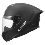 LS2 FF820 Rapid 3 Full Face Motorcycle Crash Helmet - Matt Black - L (59-60cm)