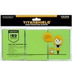 TitanShield (150 Sleeve/Slime Green) Small Japanese Sized Trading Card Sleeves Deck Protector for Yu-Gi-Oh, Cardfight!! Vanguard & More