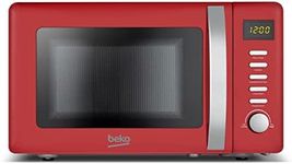 Beko Solo Retro Microwave MOC20200R |Retro Red Design | 20L Capacity| 800W Power | Includes Auto-Cook Menu, Defrost Function & Digital Programmer
