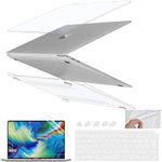 GIOIA BAZAAR Case for MacBook Pro 14 inch, Crystal Clear Case 2023 2022 2021 Release M2 A2779 A2442 M1 Pro/Max Chip, Plastic Hard Shell Compatible with MacBook Pro 14