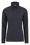 Mountain Warehouse Camber Half Zip Women's Striped Fleece - Lightweight, Warm & Cosy Half Zip Sweatshirt Top - Best for Camping, Outdoors, Travelling & Hiking Dark Blue S