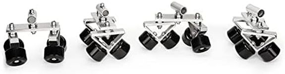 PROAIM Track Wheel Set for Quad Super Dolly Doorway Dolly. Compatible with Ø1.2"-Ø1.9” Straight/Curve Tracks. Smooth Mobility Ensures Stable Dolly/Tracking Shots (P-TWS-QS)