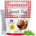 Iced Tea Bags Original One Gallon Size 10 Gallons Per Pack Unsweetened Caffeinated Quick Brew True Southern Ice Tea by Southern Sweet Tea Company