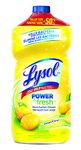 Lysol All Purpose Cleaner, Power & Fresh Multi-Surface Cleaner, Lemon, Kills bacteria even when diluted, 1.2L