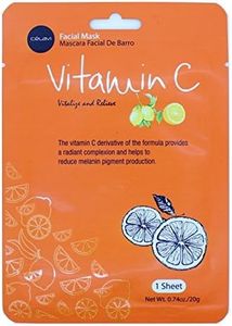 Celavi Essence Facial Mask Paper Sheet Korea Skin Care Moisturizing 12 Pack (Vitamin C)