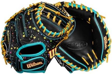 Wilson Spring 2025 A2000® PF33SS 33” Baseball Catcher’s Mitt - Rigtht Hand Throw, Variety/Yellow/Teal