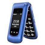 Senior Mobile Phone Simple for Elderly, Basic Cell Phone with Large Buttons, Flip Phone, Unlocked Senior Mobile Phone with 2.4" Color Display | SOS Button | FM Radio | Torch |1000mAh Battery (Blue)