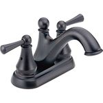 Delta Faucet Haywood Bronze Bathroom Faucet, Centerset Bathroom Faucet, Bathroom Sink Faucet, Drain Assembly, Venetian Bronze 25999LF-RB