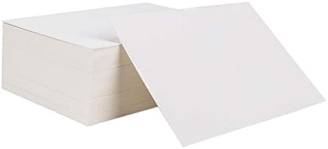 Tarjetas de Papel Blanco 100 Piezas Tarjetas para Escribir Bloc de Notas para DIY Mensaje Pintada Tarjeta de Felicitación en Blanco 14,6 x 9,7 cm