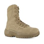 Reebok Men's Rb8694 Rapid Response Rb Composite Toe 6" Tactical Stealth Boot Sidezipper Desert Tan Military, 8 UK