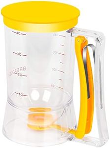 BBSTARZ Batter separator Cupcakes Pancakes Cookie Cake Waffles Batter Dispenser cookie separator batter Cream Speratator Cup Measuring Baking Tools(Orange)