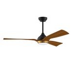 reiga 132cm Ceiling Fans with Light and Remote Control, 52'' Ceiling Fan Light Kit Dimmable, Outdoor Reversible DC Motor, 6-Speed, Timer