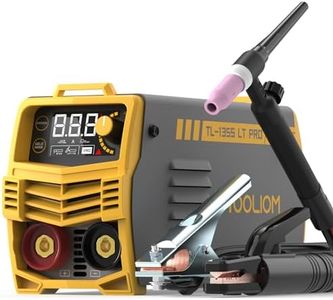 TOOLIOM 135A Stick/Lift TIG Welder 110V MMA ARC Welder Machine with Lift TIG Torch with LCD Display Portable Welding Machine