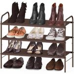 SimpleHouseware 3-Tier Shoe Racks Storage Organizer, Bronze