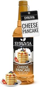 Syruvia Coffee Syrup, Cheese Pancake Flavored Syrup for Drinks, Lattes and Desserts – 25.4 fl oz