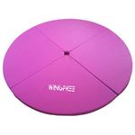 Pole Dance Mat，Foldable Pole Dancing Protect Mat Round Safety Mat，Yoga Beginner Dance Fitness Exercise Gymnastics Anti-Fall Anti-Skid Protective Mat 150 * 5cm 120cmFuchsia