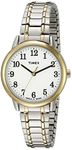 TIMEX Womens Tw2P787009J Main Street Collection Two-Tone Stainless Steel Analog Watch, Dial-Color:White, Band Color:Two-Tone